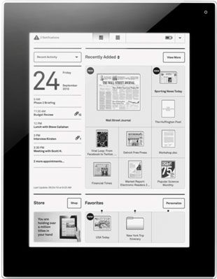 The Plastic Logic e-reader